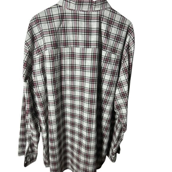 Hawker Rye Long Sleeve Button Up Mens 3XL Check Shirt 100% Cotton - Picture 3 of 5
